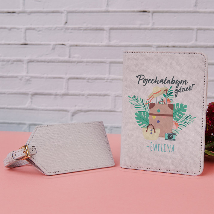 Pojechałabym gdzieś - Etui na paszport z nadrukiem
